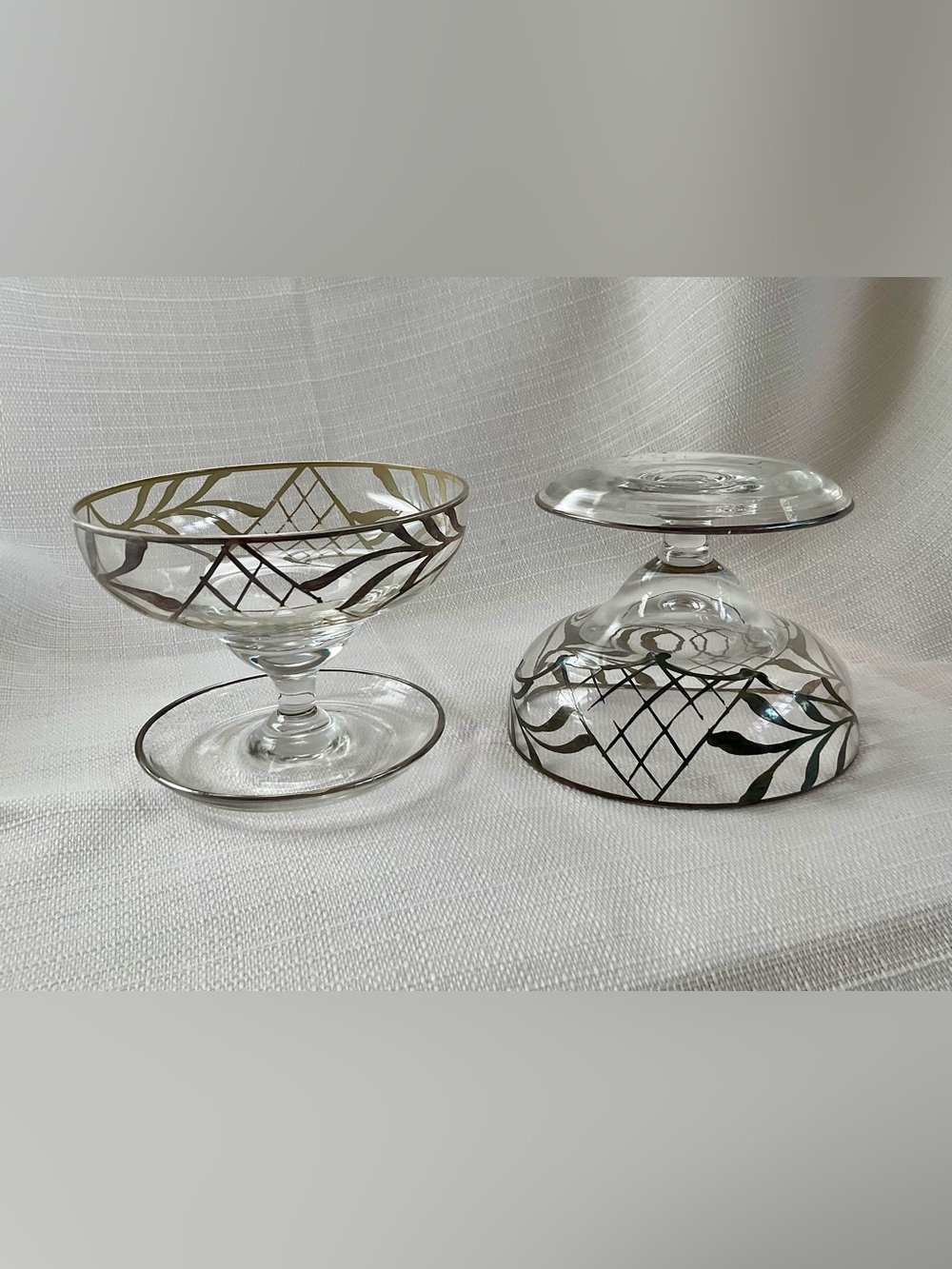VINTAGE Sterling Silver Coup / Sherbet Dish Pair
